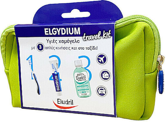Elgydium Eludril Travel Kit Toothpaste 50ml, Toothbrush & toothpaste Mouthwash