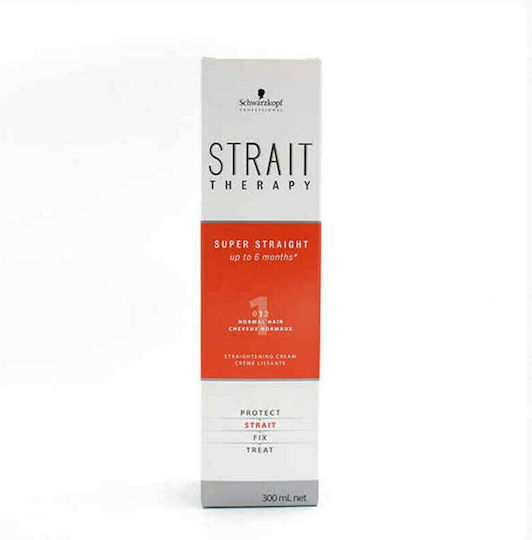 Schwarzkopf Strait Therapy Hair Lotion for Nourishment Straightening Cream 1 300ml