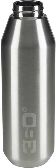 360 Degrees Insulated Sip Bottle Thermos Stainless Steel BPA Free 750ml Silver With Loop