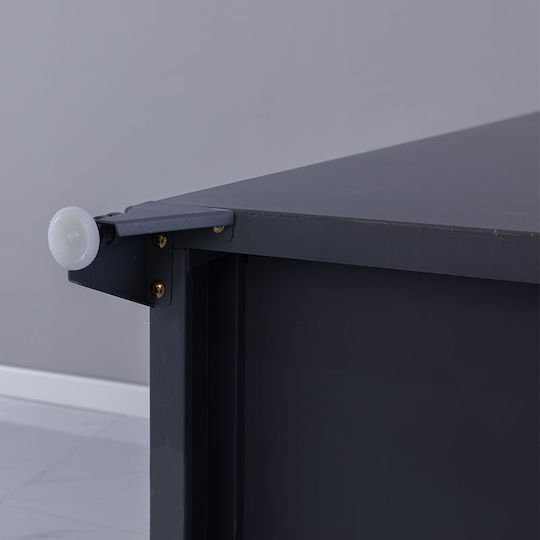 Locker Metal with 4 Cabinets Anthracite Checkmate 90x45x190cm
