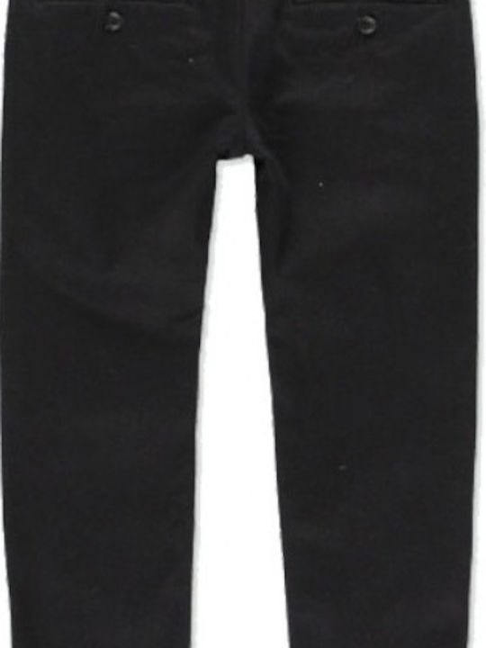 Boboli Boys Fabric Chino Trouser Black