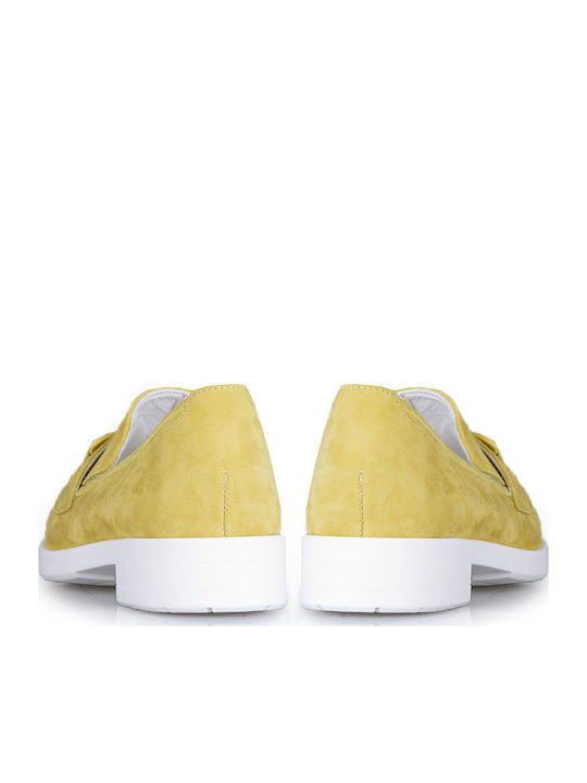 Women's Loafers in Yellow Color
