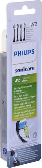 Philips Sonicare W2 Optimal White Резервни Части За Стандартен Черен HX6064/11 4бр