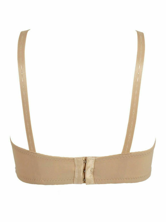 Women's underwired bra without underwire light lining wide strap 2pack. C cup covers. GREY BEIGE