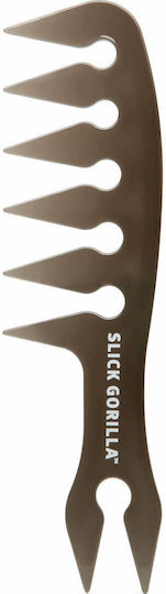 Slick Gorilla Texture Comb Χτένα Μαλλιών Μαύρη