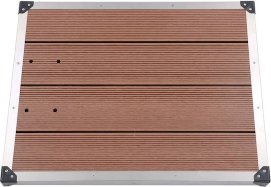 vidaXL Pool Shower 62x62cm Silver