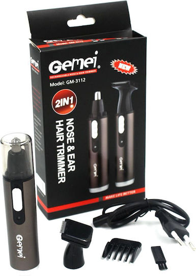 Gemei Rechargeable Nose And Hair Trimmer Trimmer Μηχανή Επαναφορτιζόμενη GM-3112