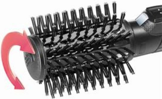 Babyliss Pro Ceramic Electric Brush with Air & Rotating Head for Straightening and Curls 800W