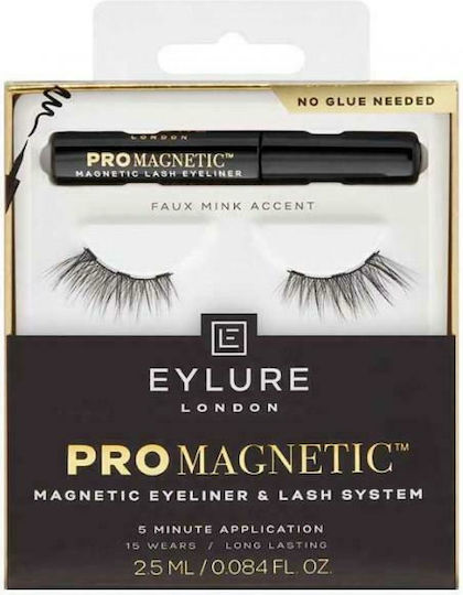Eylure Promagnetic Faux Mink Magnetische Wimpern Schwarzes Faux-Mink Volumen
