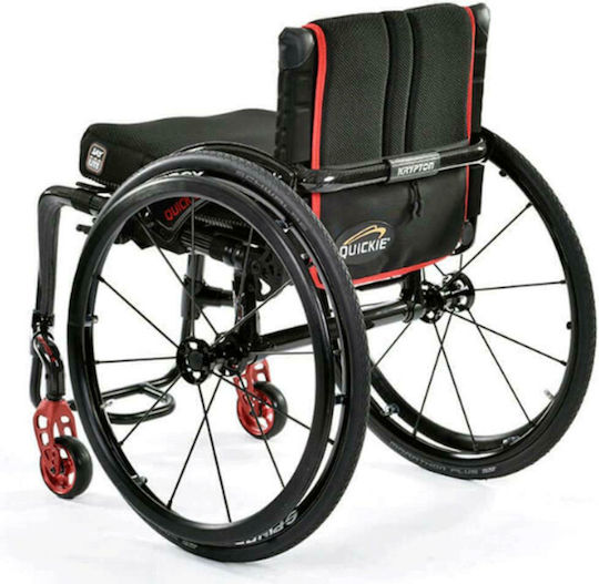 Orthostatical Quickie Krypton R Αναπηρικό Αμαξίδιο Ελαφρού Τύπου 46cm KR01 Μαύρο