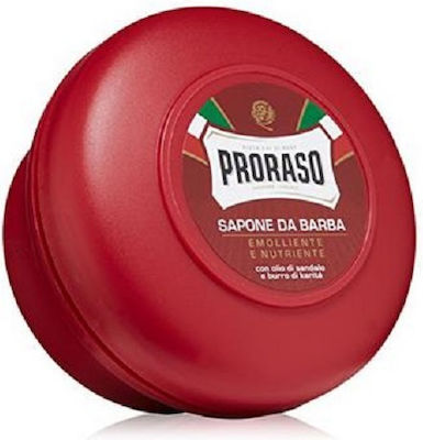 Proraso Red Σαπούνι Ξυρίσματος με Σανδαλόξυλο & Βούτυρο Καριτέ για Ξηρές & Ευαίσθητες Επιδερμίδες 150ml
