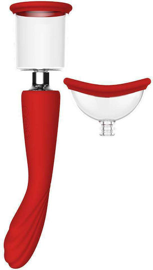 Dream Toys Revolution Georgia Sauger Vagina mit Vibration Rot 1Stück
