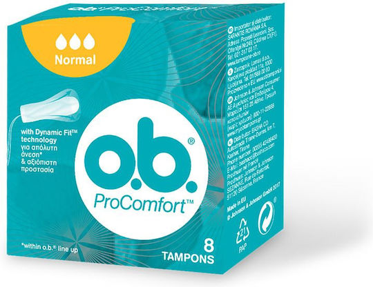 O.B. ProComfort SilkTouch Tampons for Normal Flow 8pcs