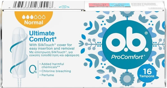 O.B. ProComfort SilkTouch Tampons for Normal Flow 16 pcs