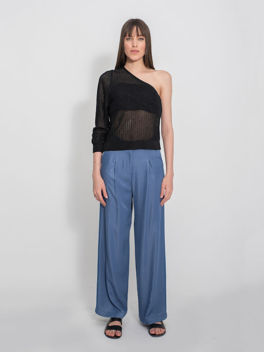 Top Tricotat Damă Negru