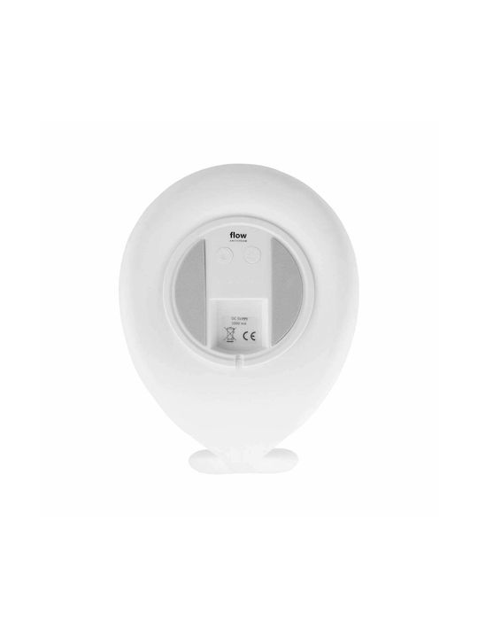 Flow Rotating Kids Projector Lamp Moby with Color Changes White 10x13x17.5εκ.