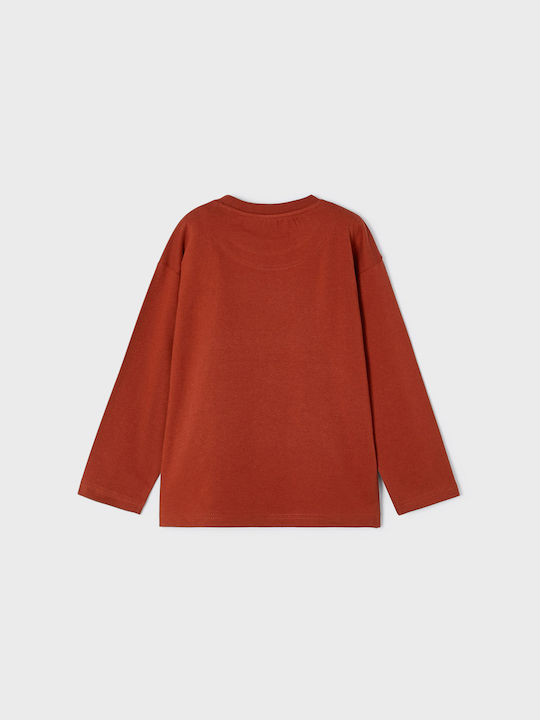 Mayoral Kids Blouse Long Sleeve Burgundy