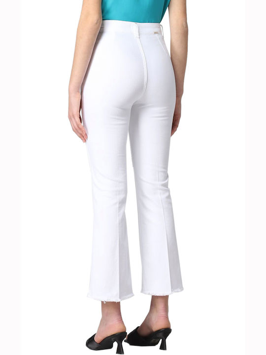 Liu Jo High Waist Women's Jean Trousers White