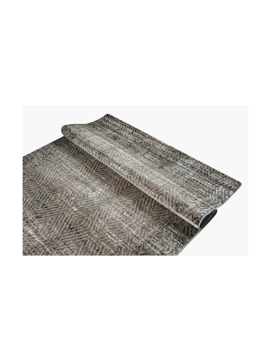 Polcarpet 2607 Teppich Rechteckig Synthetisch,Polyester/Cotton/Leather Brown Grey