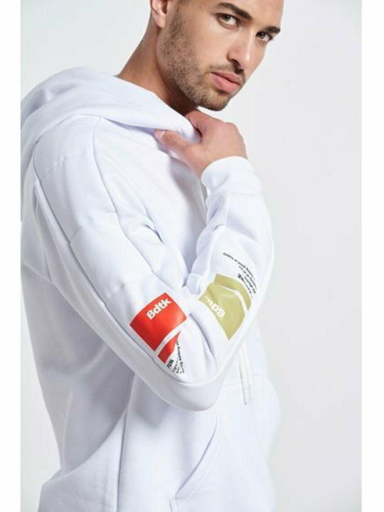 Sweatshirt with Hood White