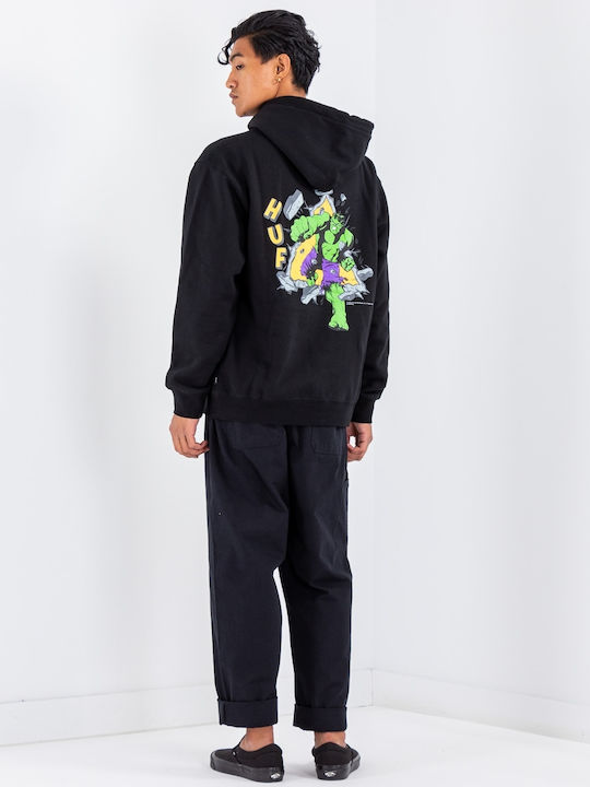 X Marvel Hulk Sweatshirt mit Kapuze Schwarz