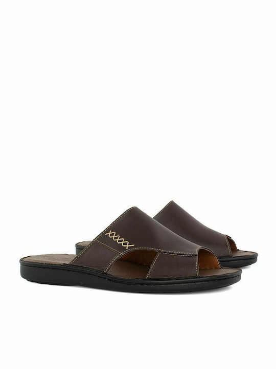 Castor Anatomic Men's Leather Sandals Brown