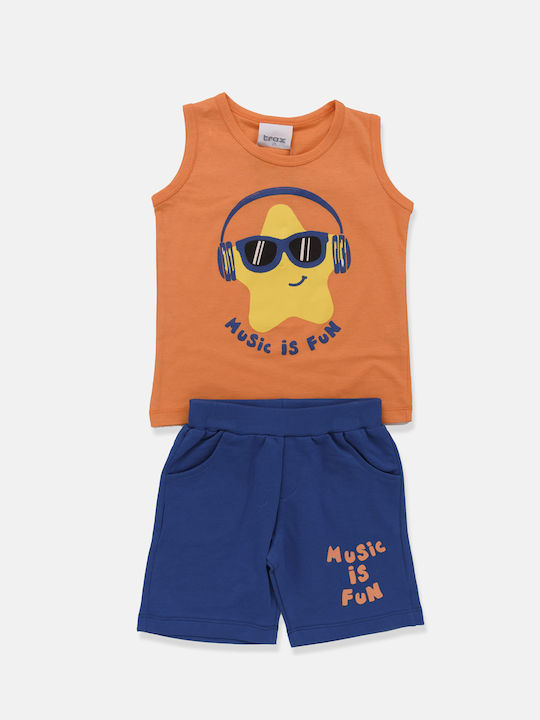 Trax Kids Set with Shorts Summer 2pcs Orange