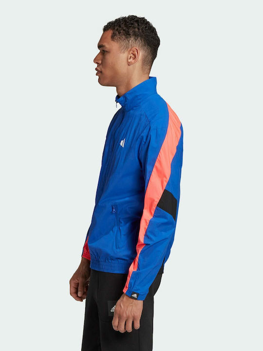 Woven Tape Ανδρική Ζακέτα Track Jacket Μπλε