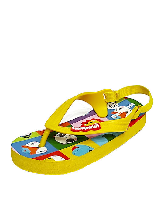 Παιδικές Σαγιονάρες Flip Flops Κίτρινες