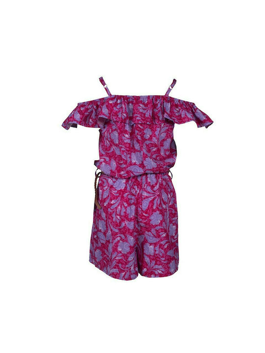 Evita Kids One-piece Fabric Shorts/Bermuda Fuchsia