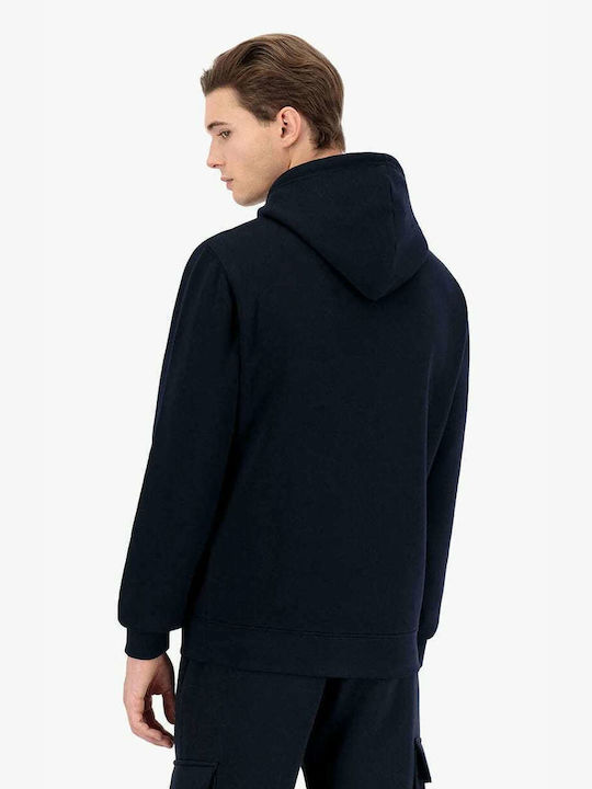 Champion Men's Sweatshirt with Hood and Pockets Navy