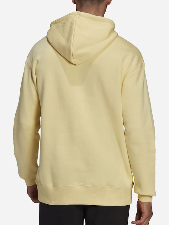 adidas Essentials FeelVivid Φούτερ Χρυσό με Κουκούλα
