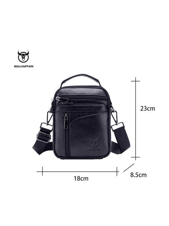 DJB 222 Leather Men's Bag Shoulder / Crossbody Black
