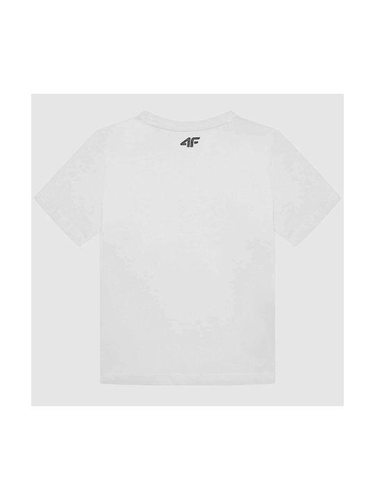 4F Kinder-T-Shirt Weiß