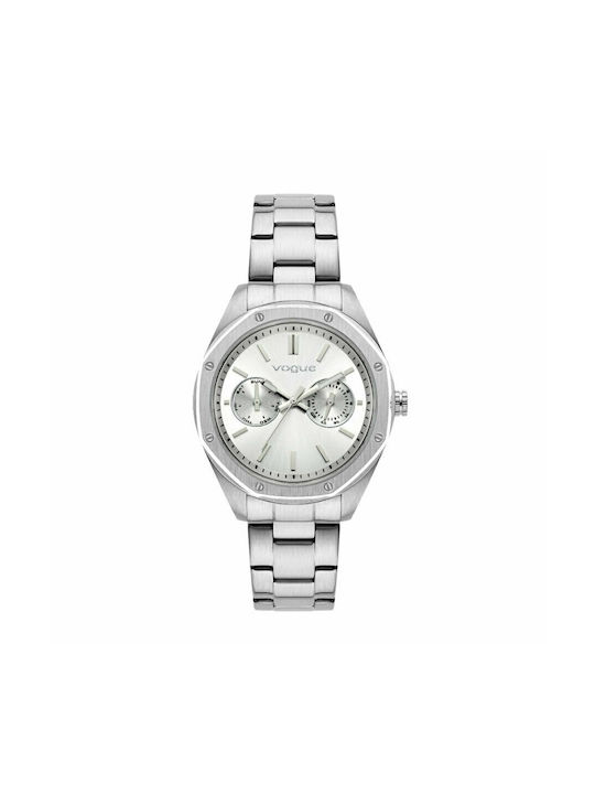 Vogue Portofino Watch Chronograph with Silver Metal Bracelet