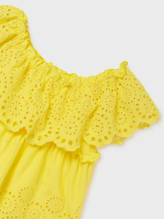 Mayoral Kids Blouse Sleeveless Yellow