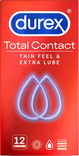 Durex Durex Total Contact Kondome 12 Stück 56mm Dünn für ein natürliches Gefühl