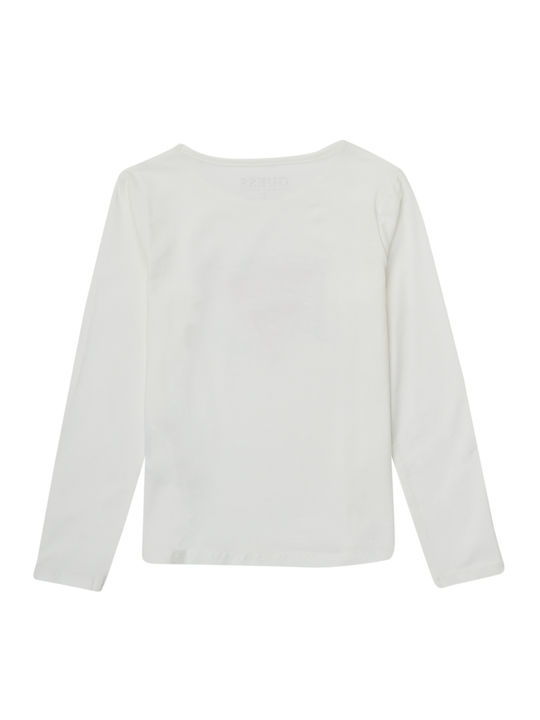 Guess Kids Blouse Long Sleeve White