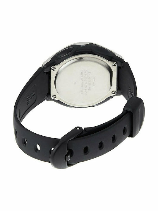 Casio Digital Women's Watch Chronograph Automatic with Black Rubber Strap