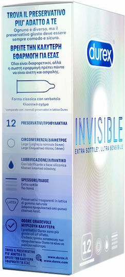 Durex Durex Kondome Invisible Extra Sensitive Menge 12 52mm