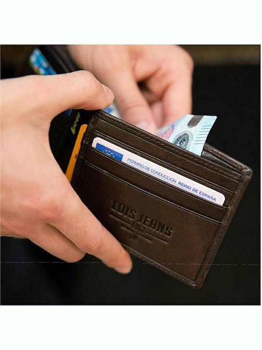 Δερμάτινο Ανδρικό Πορτοφόλι με RFID Καφέ