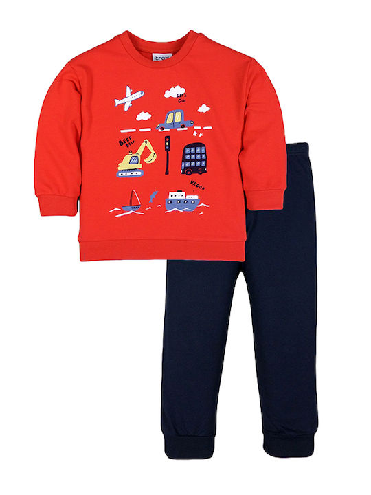 Trax Kids Sweatpants Set Red 2pcs