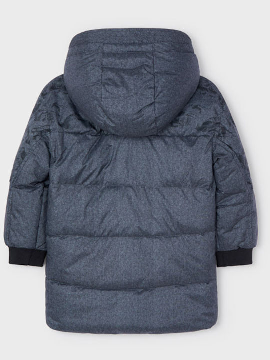 Kids' Casual Jacket Long with Lining & Hood Gray