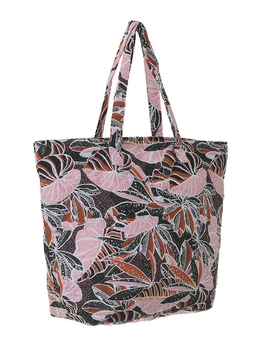 Ble Resort Collection Fabric Beach Bag with Wallet Floral