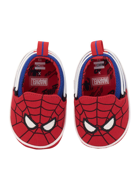 Toms Baby Espadrilles Rote Tiny Lima Marvel Spider Man