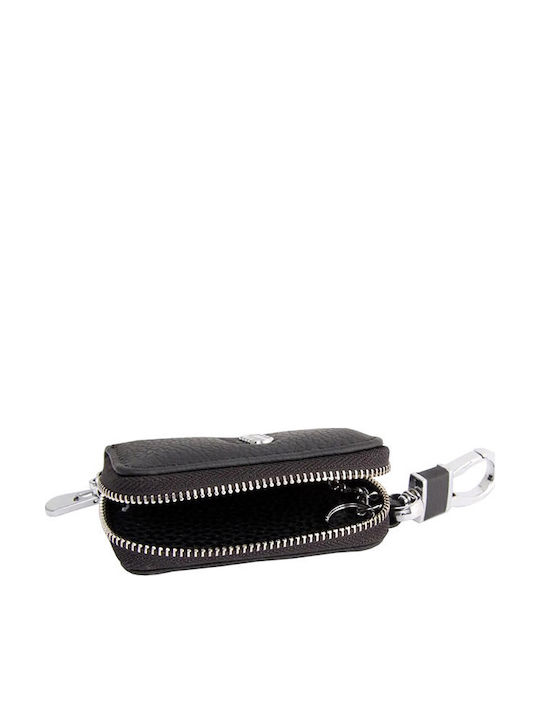 Auto Gs Keychain Wallet Skoda Leather Black Auto Gs Keychain Wallet Skoda Leather Black
