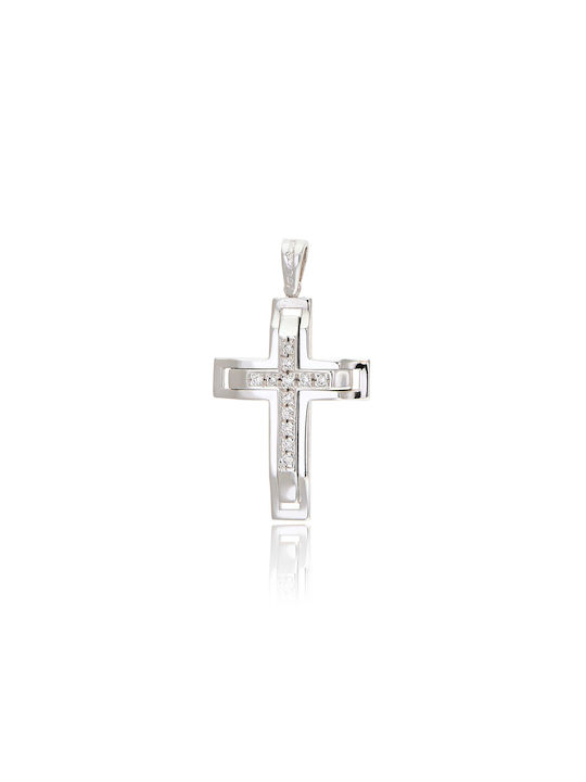 Skaras Jewels White Gold Cross 18K