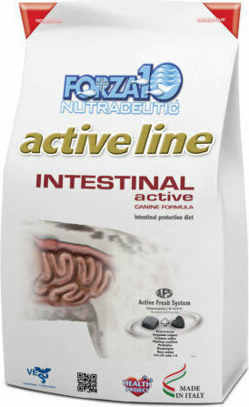 Forza10 Active Line Intestinal 10kg Ξηρά Τροφή Σκύλων Διαίτης με Ρύζι και Ψάρια