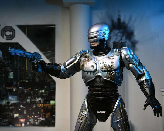 Neca RoboCop RoboCop Повредена В Битка (Със Стол) Фигура За Действие Висока 18 См В Мащаб 1:10