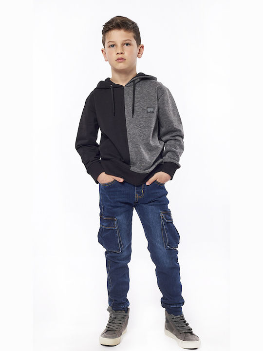 Hashtag Kids Sweatshirt with Hood Black